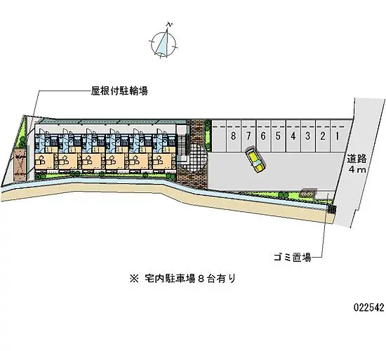 ★手数料０円★久留米市津福本町 月極駐車場